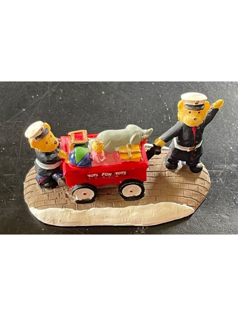 Marine Toys For Tots Foundation Figurine with Bears and Wagon-FSG